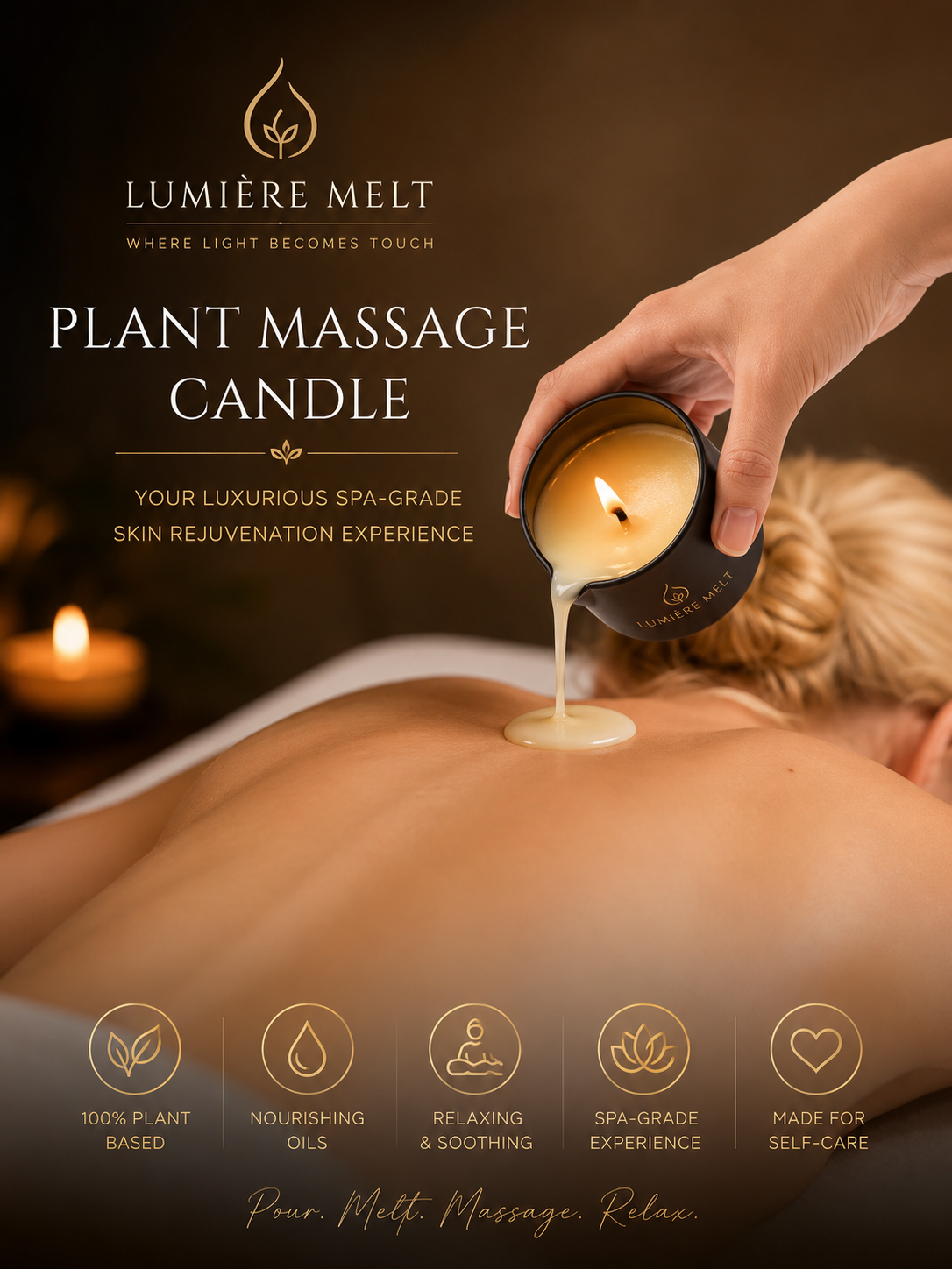 Lumière Melt Luxury Massage Oil Candle