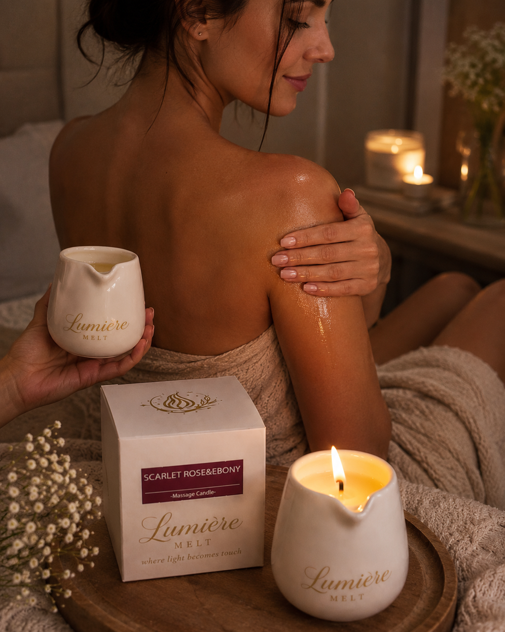 Lumière Melt Luxury Massage Oil Candle