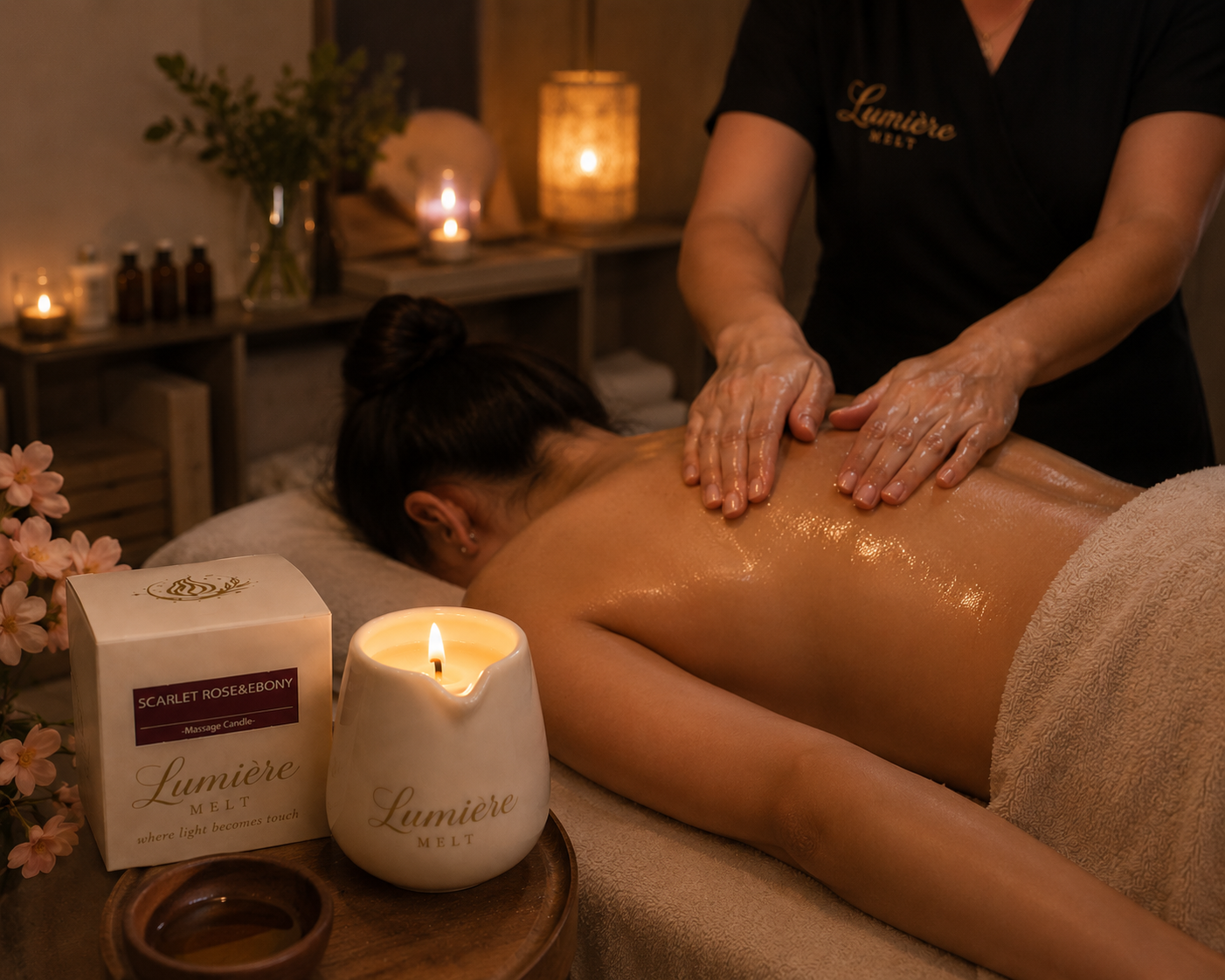 Lumière Melt Luxury Massage Oil Candle